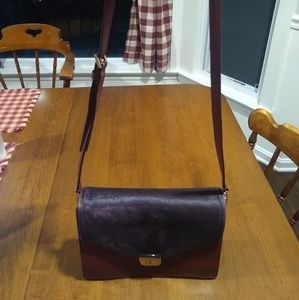 Kate Spade Bordeaux Calf Skin Handbag Red Wine